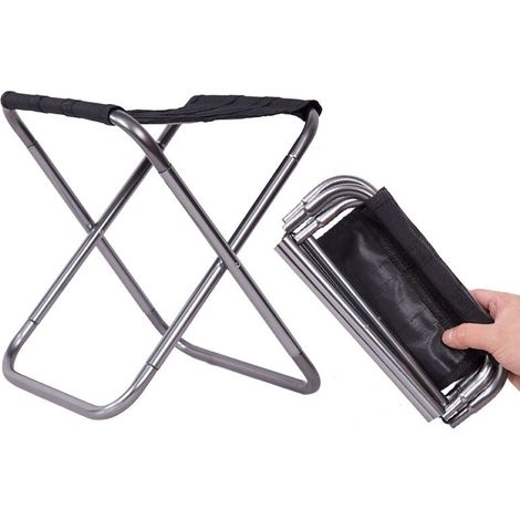 Mini tabouret de camping ultraléger avec sac de rangement, capacité de poids maximale 280 grammes (132 lbs), chaise de camping légère et pliable adaptée aux voyages, à la randonnée, à la pêche, aux ba (1/5)