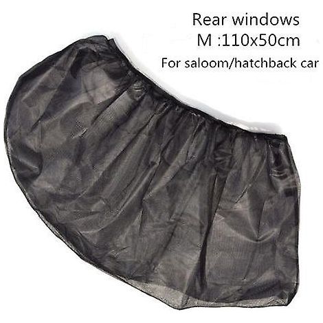 2X Chaussettes pare-soleil pour vitres latérales de voiture, visières anti-moustiques, pour bébé, enfant, animal de compagnie, respirantes, en maille, rideaux occultants pour sièges arrière, noires, 2
