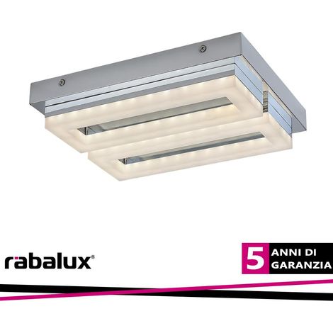 Plafoniera bagno LED 24W Rabalux Blas IP44 cromo 4000K (1/3)