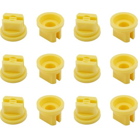 Flache Düse, Kunststoff, 12er-Packung, fächerförmig, VP110-02, gelb. (1/4)
