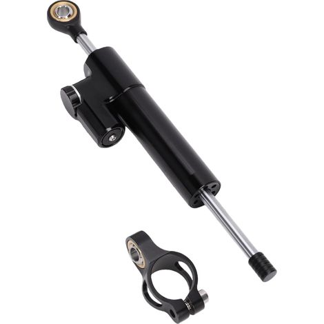 Stabilisateur D'amortisseur de Direction de Moto de 10,2 Pouces (BLACK) Aluminium CNC, universel pour R3 R6 R15 MT09 ZX6R CBR600RR (1/5)