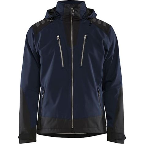 Veste softshell BLAKLADER Déperlante T.M - MARINE FONCE/NOIR - 474925138699-M (1/4)