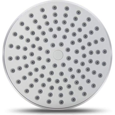 Pommeau de douche de toilette Pommeau de douche de tête Arroseur supérieur Pommeau de douche rond à haut débit en ABS , Huit pouces (1/4)