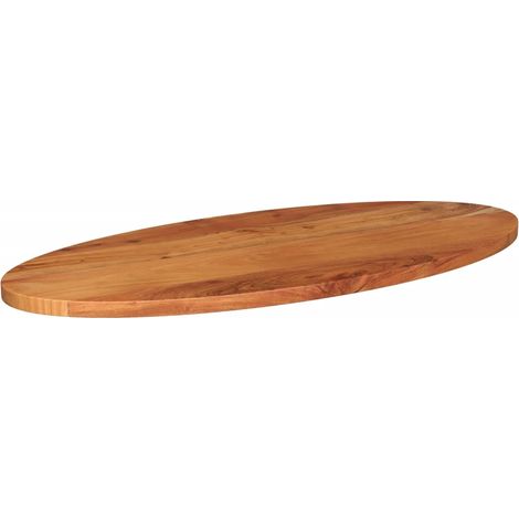 Dessus de table  Dessus de bureau  Plateau de table 140x60x2,5 cm ovale bois massif d'acacia