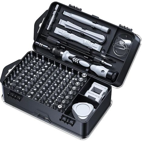 Jeu de 115 tournevis de précision [ultra durable] kit de mini outils de réparation magnétiques professionnels petits tournevis (1/5)