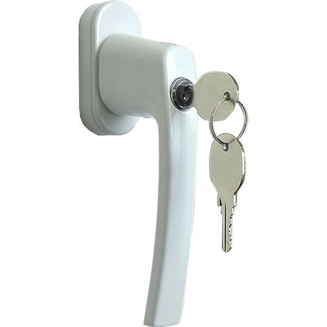 Poignée de fenêtre à clé eva-e - Finition : Blanc RAL9016 - - KINTECH