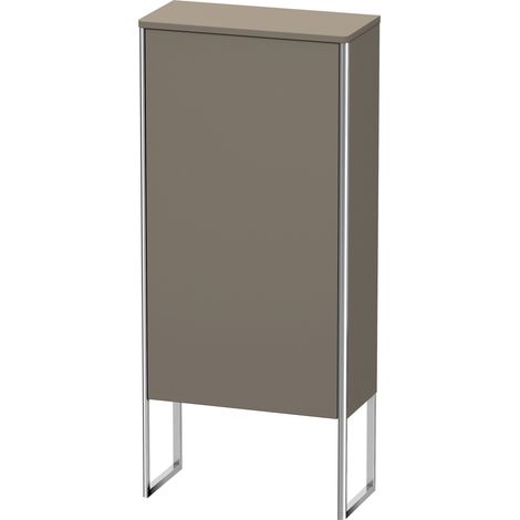 Armario Duravit XSQUARE 1121x500x236mm apertura izquierda franela gris satinado