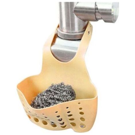 Organizzatore da cucina resistente, supporto per lavello da appendere, scolapasta, contenitore per il bagno, spugna per lavello da cucina