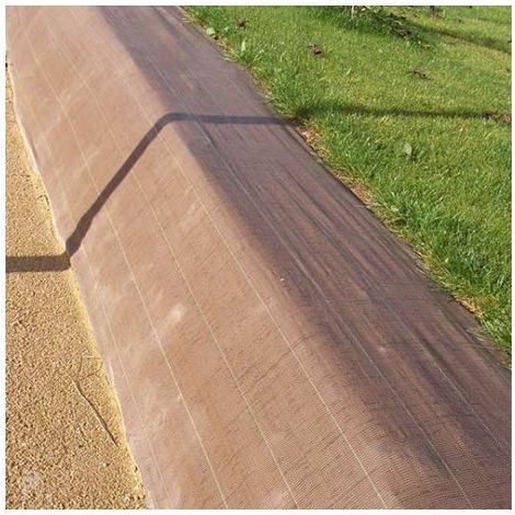 Toile de paillage 90g/m² - Long 15 m, Couleur Marron, Larg 1.05 m (1/4)