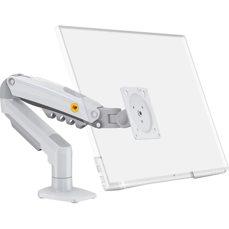 Soporte para monitor de escritorio, ajuste de movimiento completo, compatible con VESA, blanco 2025 (1/2)