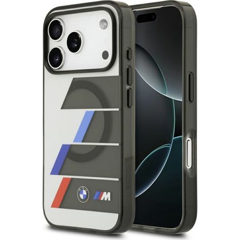 BMW M IML Metallknöpfe, dreifarbige Linien, MagSafe-Hülle für iPhone 17 Pro, Anthrazit (1/5)