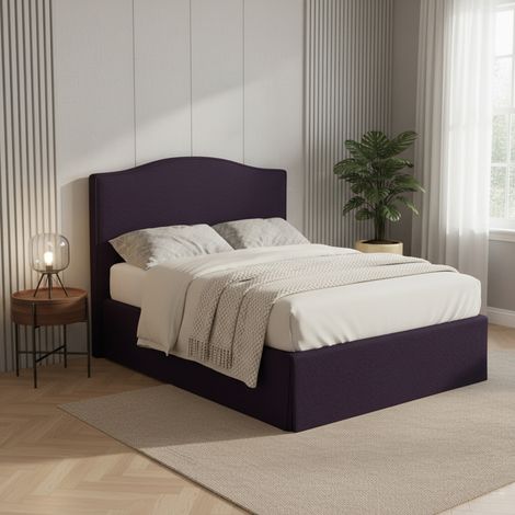 Cama de Plaza y Media Blyth, Desenfundable, Hecho en Italia, Violeta (1/5)