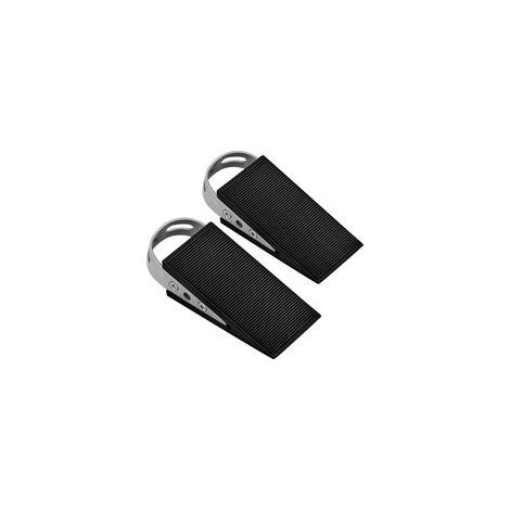 Cale-porte en caoutchouc noir sans perçage, pour carrelage, parquet, moquette –