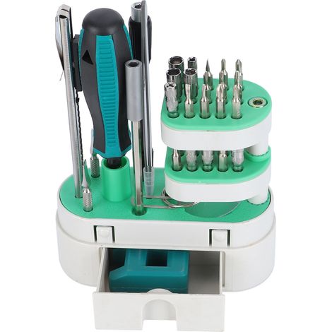 Kit de tournevis de précision pour réparation électronique, lot d'outils multifonctions 21809, accessoires domestiques (1/5)