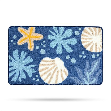Joli tapis de bain antidérapant et doux en microfibre pour enfants, tapis de sol à poils longs épais et absorbant l'eau, pour chambre à coucher, cuisine, décoration d'intérieur, 40 x 60 cm (1/5)
