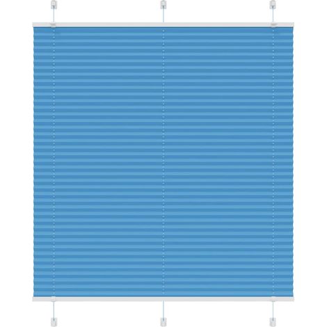 Plissee Blau 115x150 cm Stoffbreite 114,4 cm Polyester