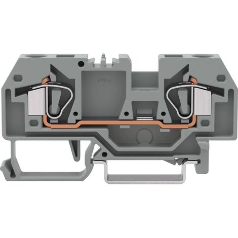 [NEUWERTIG] B-Ware Wago 282 901 Durchgangsklemme Klemme 8 Mm Zugfeder Belegung L Grau 50 St