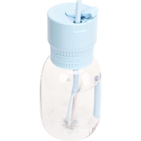 Blender portable de sport pour l'extérieur, grand format (1000 ml), pour jus de fruits et glace pilée, bleu clair. (1/5)