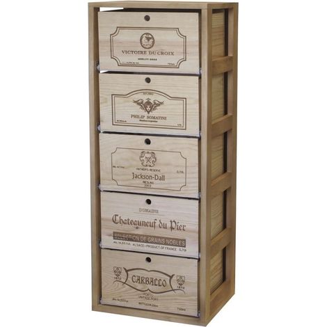 Godello 30 botellas 5 cajas de pino teñido en roble