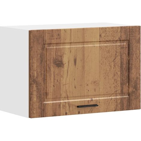 Armario de cocina mural de diseño práctico 60 x 31 x 40 cm fabricado en madera de ingeniería con acabado envejecido 020050390 (1/5)