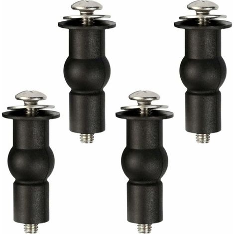 4pcs Universal Fixed Toilet Seat Hinge Rubber Pin Toilet Seat Fixing Screw Hinge Nut Bolt Toilet Repair Accessories (1/5)