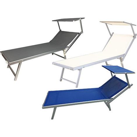 LETTINO SPIAGGIA PRENDISOLE RIMINI L180xP60 ARREDO GIARDINO ARREDAMENTO ESTERNO