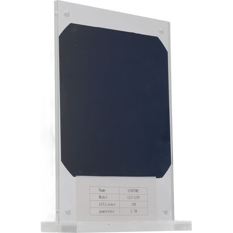 Mini panneau solaire 3.3W en silicium monocristallin acrylique Portable pour projets scientifiques, enseignement scolaire (1/5)
