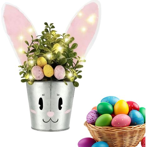 Blumentopf Beleuchtete Frühlings Und Dekoration Pflanzgefäß