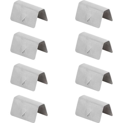 Clips of retention of fastening stainless steel, 8 pieces, channel of deflector of rain and of wind for car, suitable to HEKO G3 (1/5)