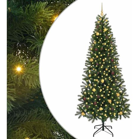 Árbol de Navidad artificial con 300 LED Verde 240 cm PE y PVC vidaXL (1/5)