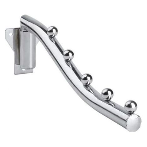 Porte Cintre Mural Rabattable, 2 PCS Acier Inoxydable Porte-Manteaux (1/5)