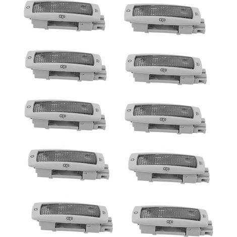 10 luci di cortesia post-vendita per auto, plafoniera 3B0947291 B per Caddy, colore grigio