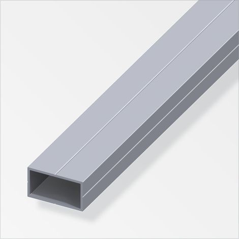 TUBO RETTANGOLARE 19,5X35,5 ALLUMINIO NATURALE 1 METRO (1/2)