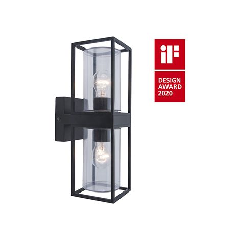 Applique esterno FLAIR nero 2xE27 IP44 Lutec 5288804012 (1/2)