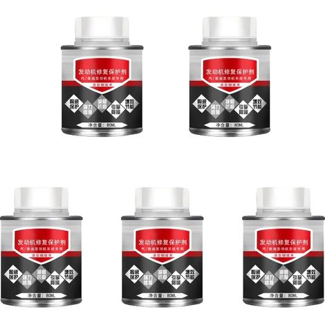 Additif pour huile moteur, réduction du bruit, protection anti-usure, 80mlx5pcs (1/2)
