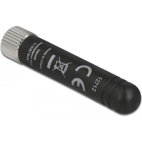 Delock antena ism 433 mhz sma macho -0,5 dbi omnidireccional flexible negra (1/3)