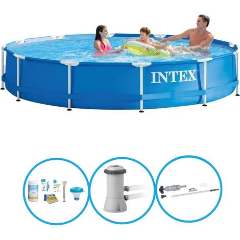 Intex Piscine Tubulaire Ronde - 366x76 cm - 4-pièces  S22468 (1/5)