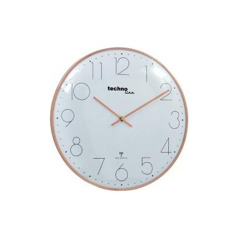 Techno Line WT 8235 Reloj de Pared Oro Rosa 35 cm