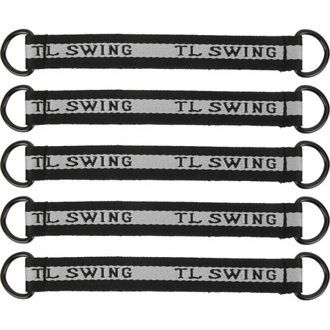 Lot de 5 sangles de connexion de 24 cm pour balançoire d'intérieur et d'extérieur, accessoires pour balançoire suspendue. (1/5)