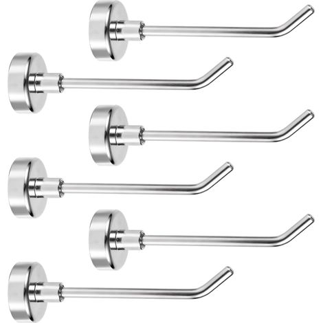Paquete de 6 ganchos magnéticos resistentes de 7,1 cm para barcos de crucero, frigorífico y garaje. (1/5)