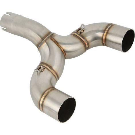 Tuyau d'échappement double central de remplacement en acier inoxydable pour moto BENELLI 600 (1/5)