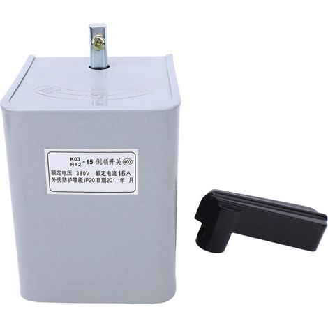 Inverseur de sens de rotation avec boîtier métallique pour système triphasé 3 fils AC 50Hz HY2-15/30/60 (1/5)