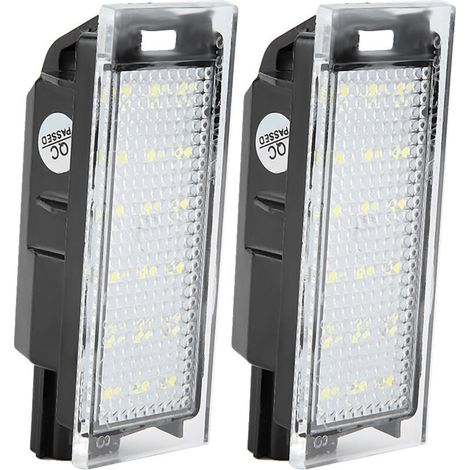 ,Lot de 2 feux de plaque d'immatriculation LED pour voiture Twingo/Clio/Megane/Lagane (1/4)