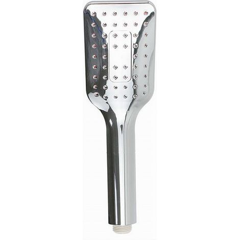 Cleafe - Doccetta 24x7cm Doccino Soffione Doccia Bagno Cornetta Moderno Rettangolo 59230 - (1/2)