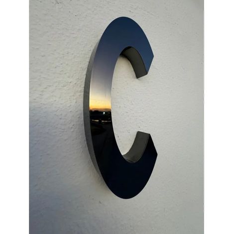 Numéro résidentiel, Acier inoxydable Monaco 20 cm 3d A (1/5)