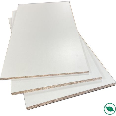 Forestea – Panneau mélaminé 1200 x 600 x 16 mm – PEFC 70% – Finition impeccable pour aménagement intérieur – Résistant à l'humidité