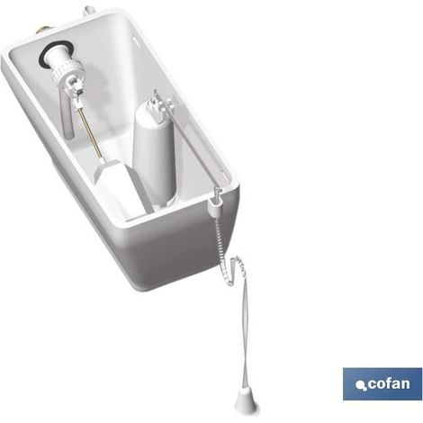 Komplett hochbehälter cistern Modell Zeya mit seitlichem Schwimmerventil (1/4)