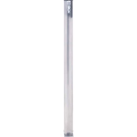vidaXL Gartenwasser-Säule 80 cm Edelstahl rund