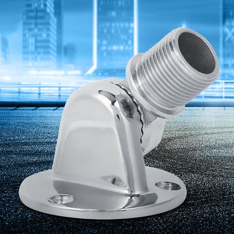 Support de base d'antenne de bateau en acier inoxydable 316 haute dureté avec tête filetée 25 mm (1/5)
