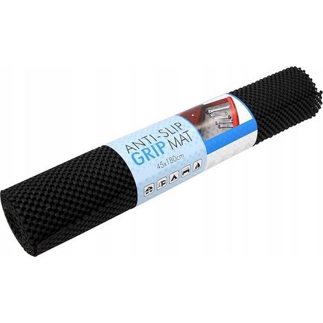 ALFOMBRA PROTECTORA ANTIDESLIZANTE NEGRA PARA ARMARIOS Y CAJONES 180 x 45 cm (1/5)